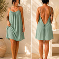 Kewii Flow Short Backless Dress (Mint Green) 85cm