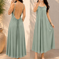 Kewii 100% Cotton Long Backless Dress (Mint Green) 125cm