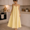 Kewii Flow Long Backless Dress (Yellow) 125cm