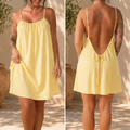 Kewii Flow Short Backless Dress (Yellow) 85cm